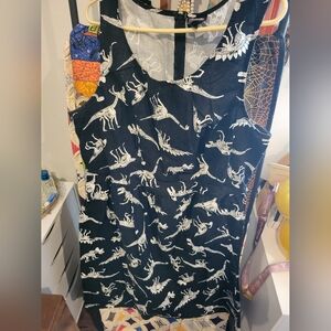 Retrolicious 2x Skeleton Dinosaur dress